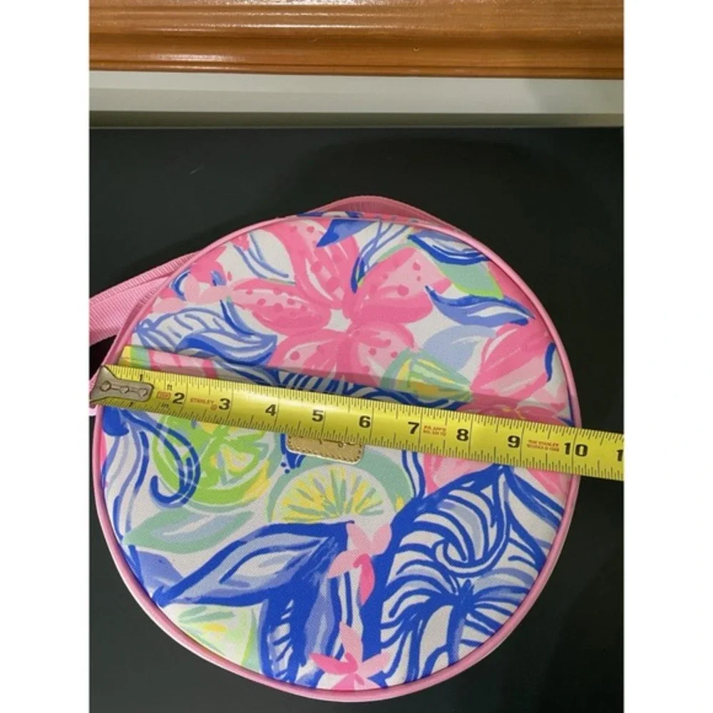 Lilly Pulitzer Havana Picnic Cooler‎ Bag Forks, Knives & Wine Glasses
